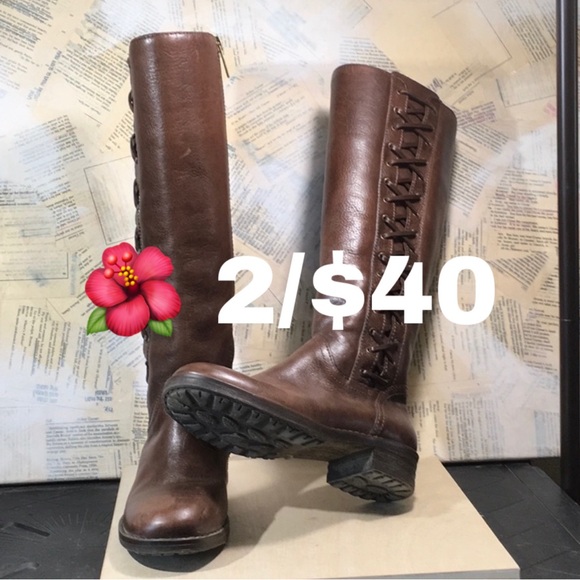 Nurture by Lamaze Shoes - 🌺 Leather Lace Detail Knee High Boots